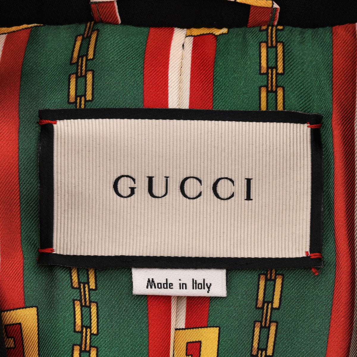 GUCCI blazer textured gold-tone front button detail | Shop Authentique Lux