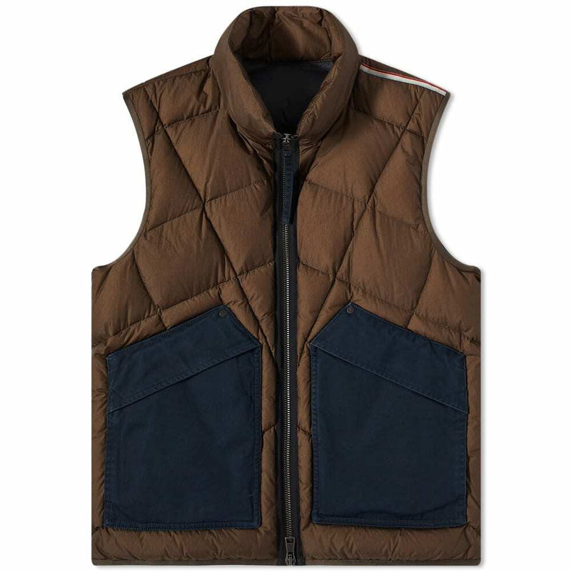 MONCLER Zem vest, embroidered badge and quilting detail | Shop Authentique Lux