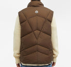 MONCLER Zem puffer vest, rear view on model | Shop Authentique Lux