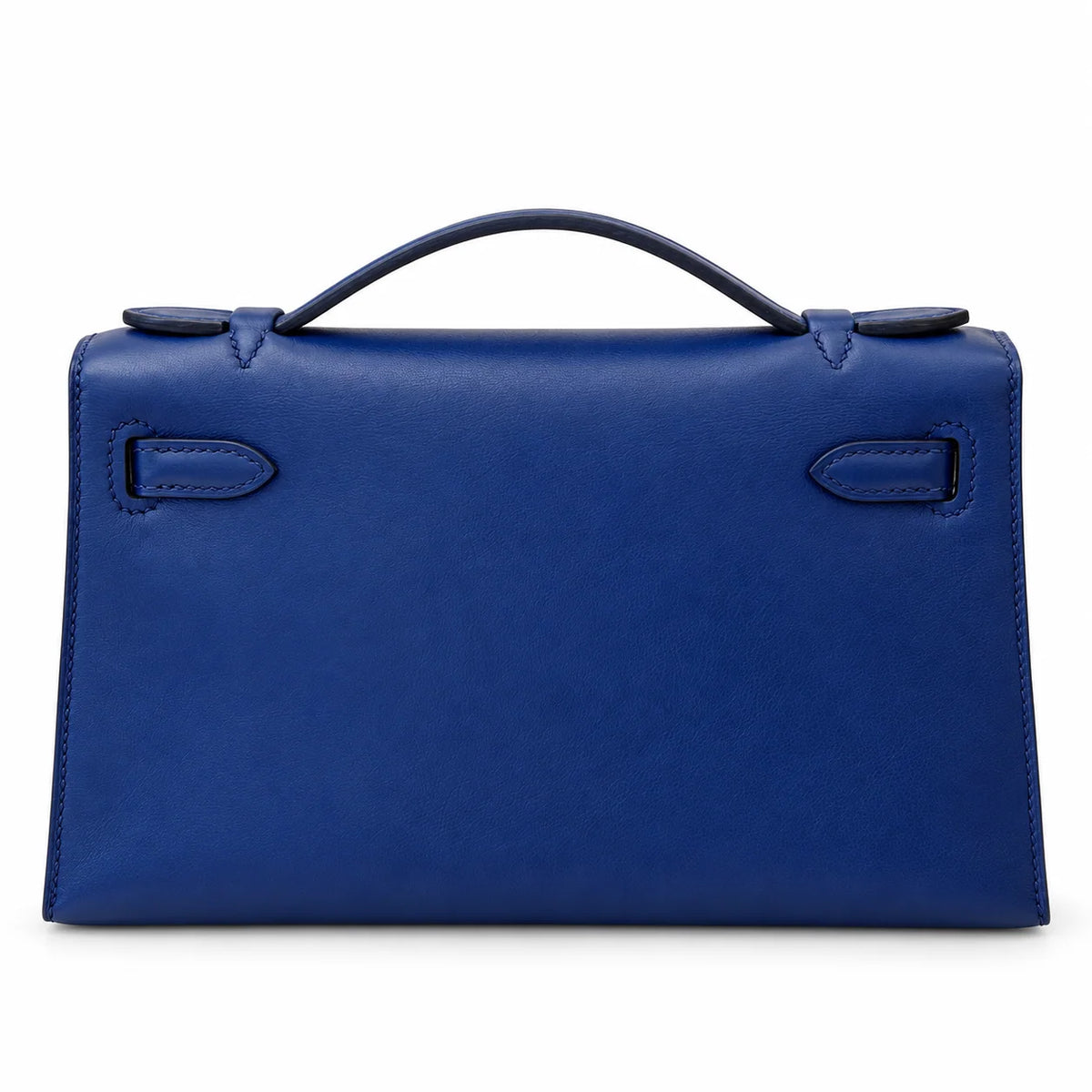 HERMÈS Bleu Saphir Swift Kelly Pochette, Gold Hardware, 2016 | Shop Authentique Lux