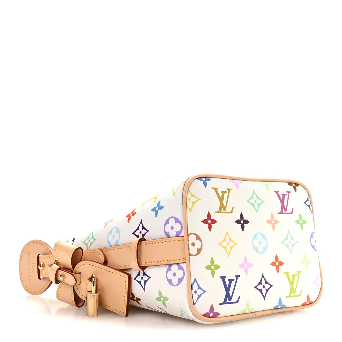 LOUIS VUITTON All In BB White Multicolor Monogram canvas close-up | Shop Authentique Lux