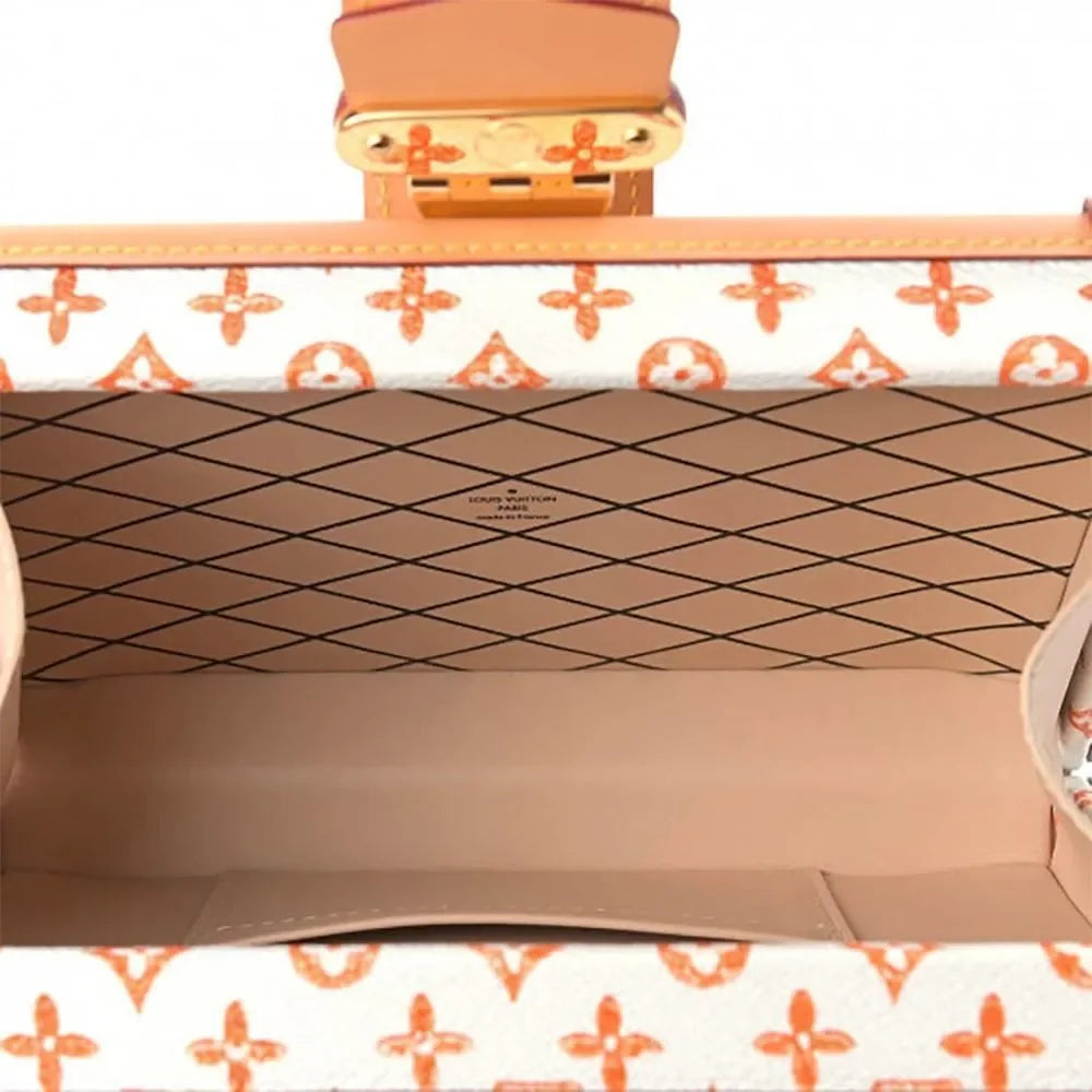 LOUIS VUITTON Kabuki Petite Malle open interior | Shop Authentique Lux