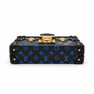 LOUIS VUITTON Petite Malle Black Blue rear Monogram canvas view | Shop Authentique Lux