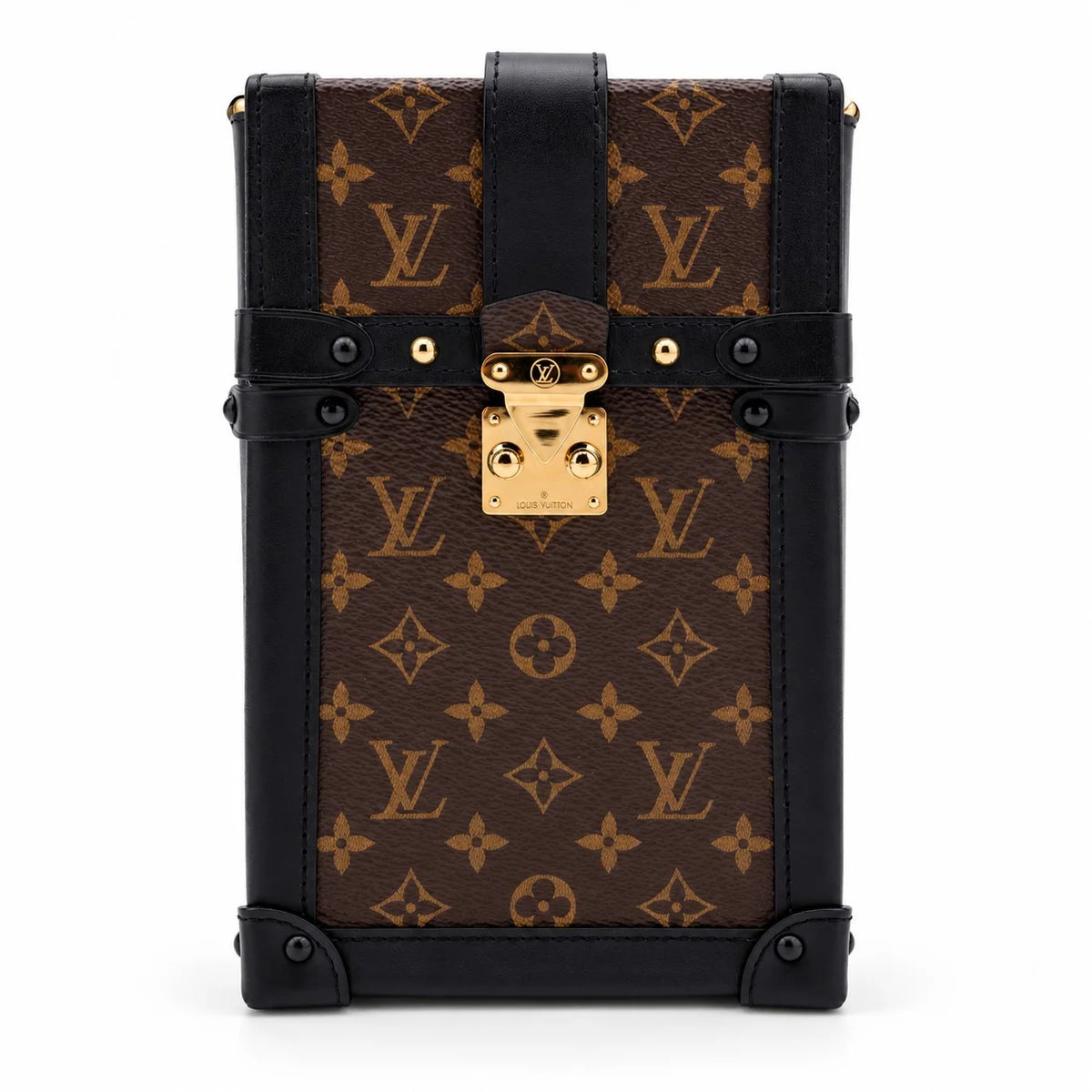 LOUIS VUITTON Vertical Trunk Monogram canvas rear view | Shop Authentique Lux