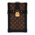 LOUIS VUITTON Vertical Trunk Monogram canvas rear view | Shop Authentique Lux