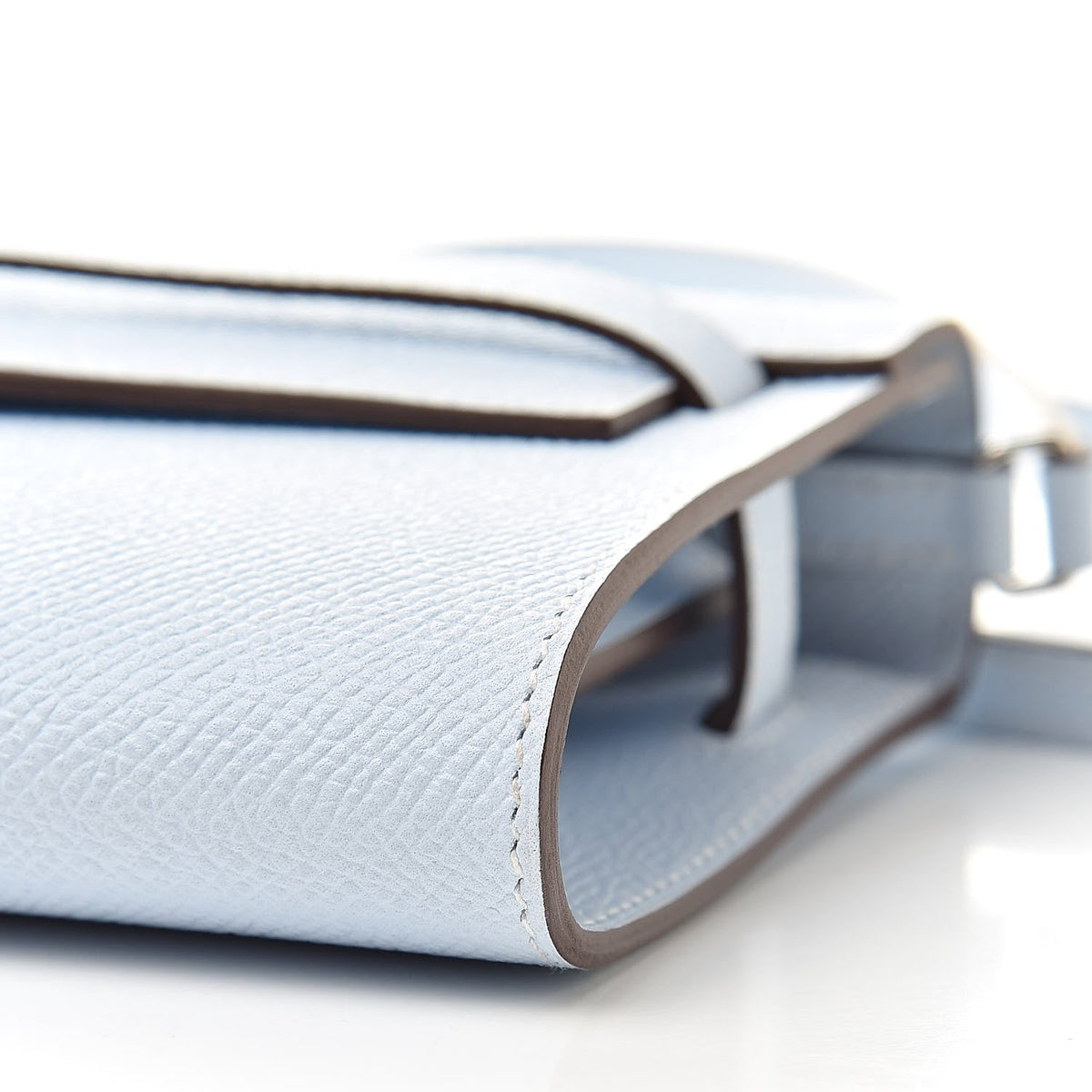 HERMÈS Brume Kelly To Go opposite leather edge detail | Shop Authentique Lux