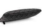 CHANEL black quilted caviar leather O-Case clutch angled view | Shop Authentique Lux