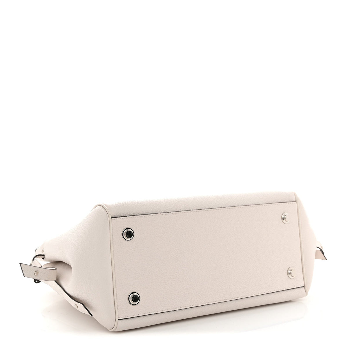 Louis Vuitton Milla MM Craie leather base corner detail | Shop Authentique Lux