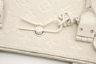 Louis Vuitton Sac Plat ivory leather handle detail | Shop Authentique Lux