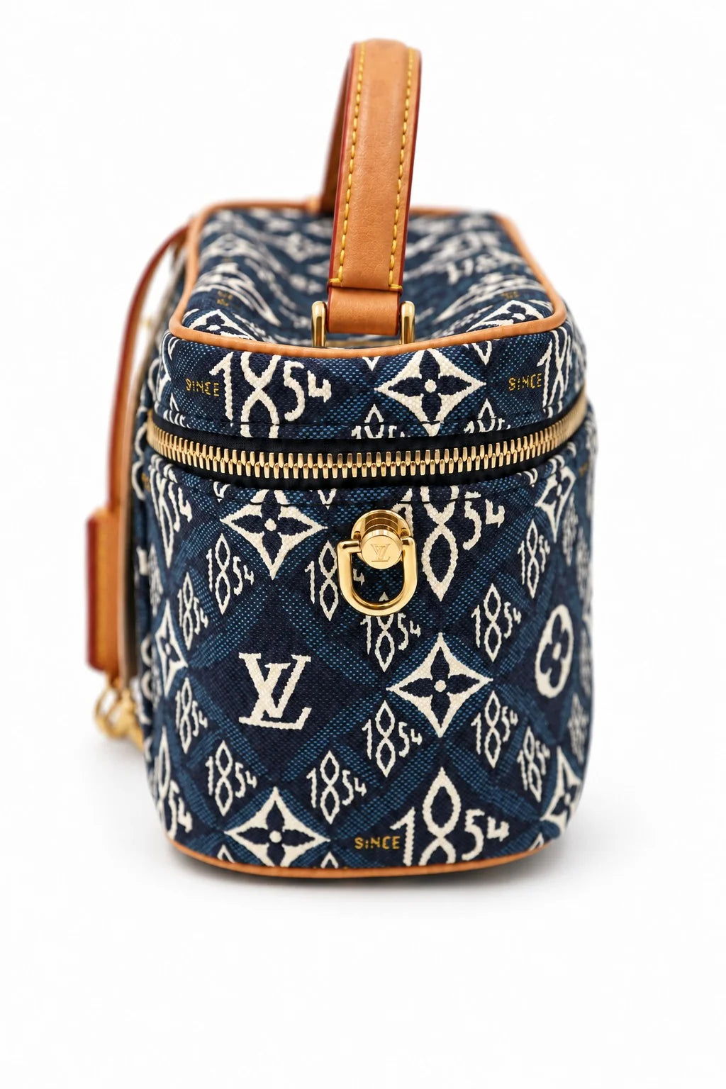 Louis Vuitton blue Since 1854 Vanity bag back view | Shop Authentique Lux