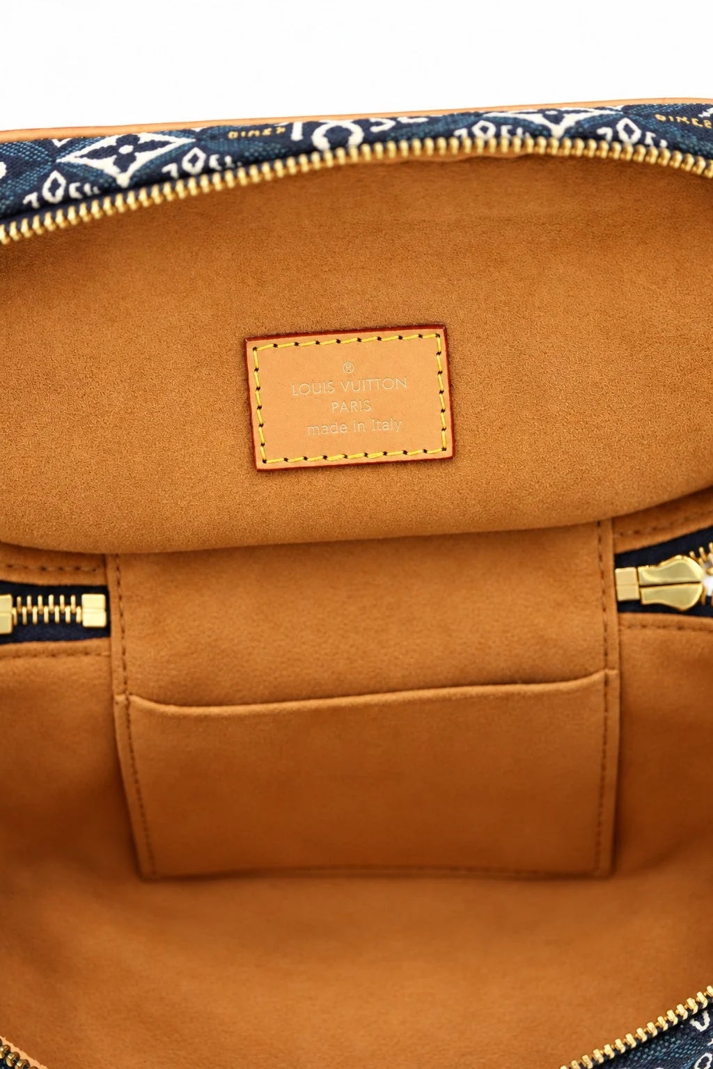 Louis Vuitton blue Since 1854 Vanity bag with chain-and-leather strap | Shop Authentique Lux