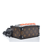 Louis Vuitton Virgil Abloh Solar Ray Mini Soft Trunk Monogram orange chain front view | Shop Authentique Lux