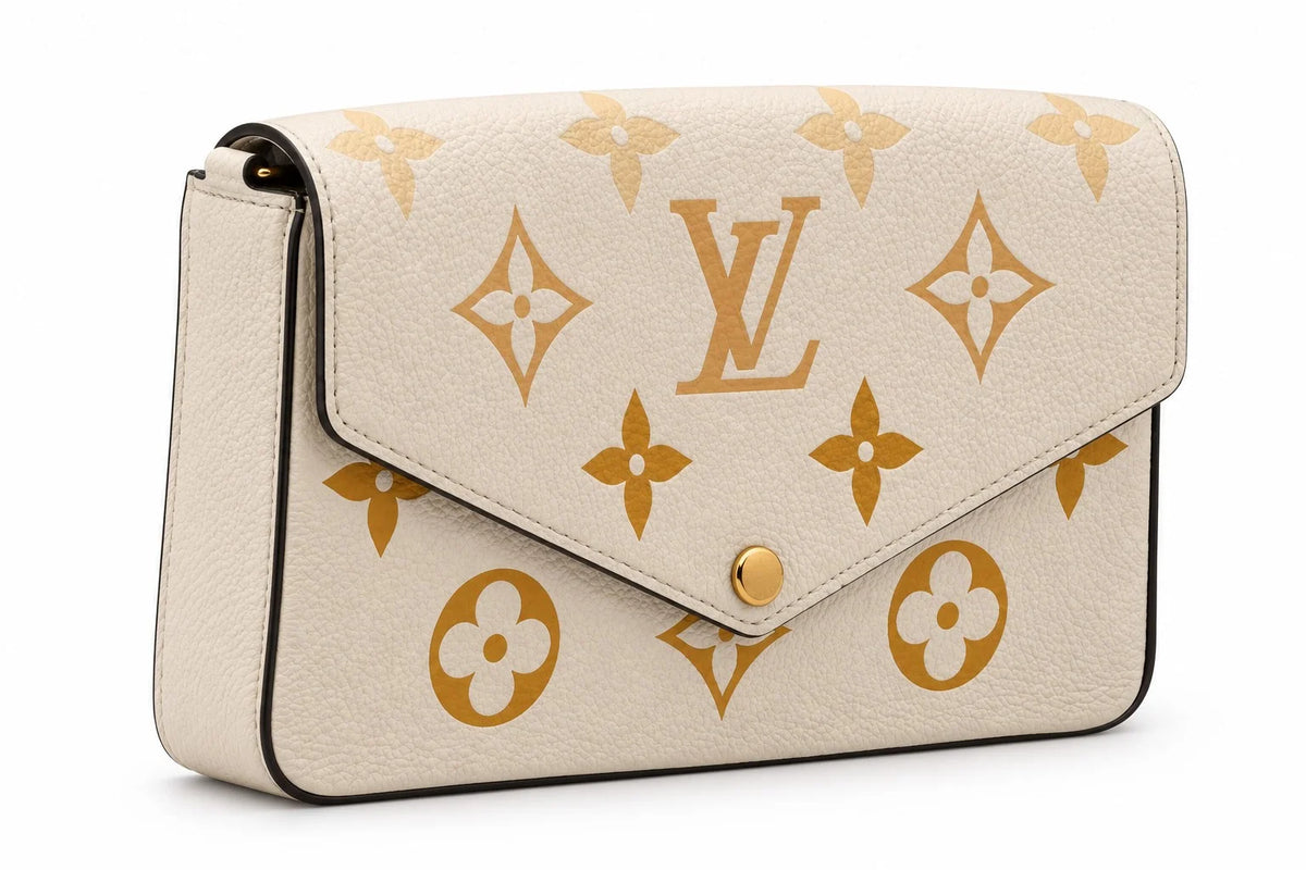 Louis Vuitton Pochette Félicie Cream Saffron with matching insert | Shop Authentique Lux