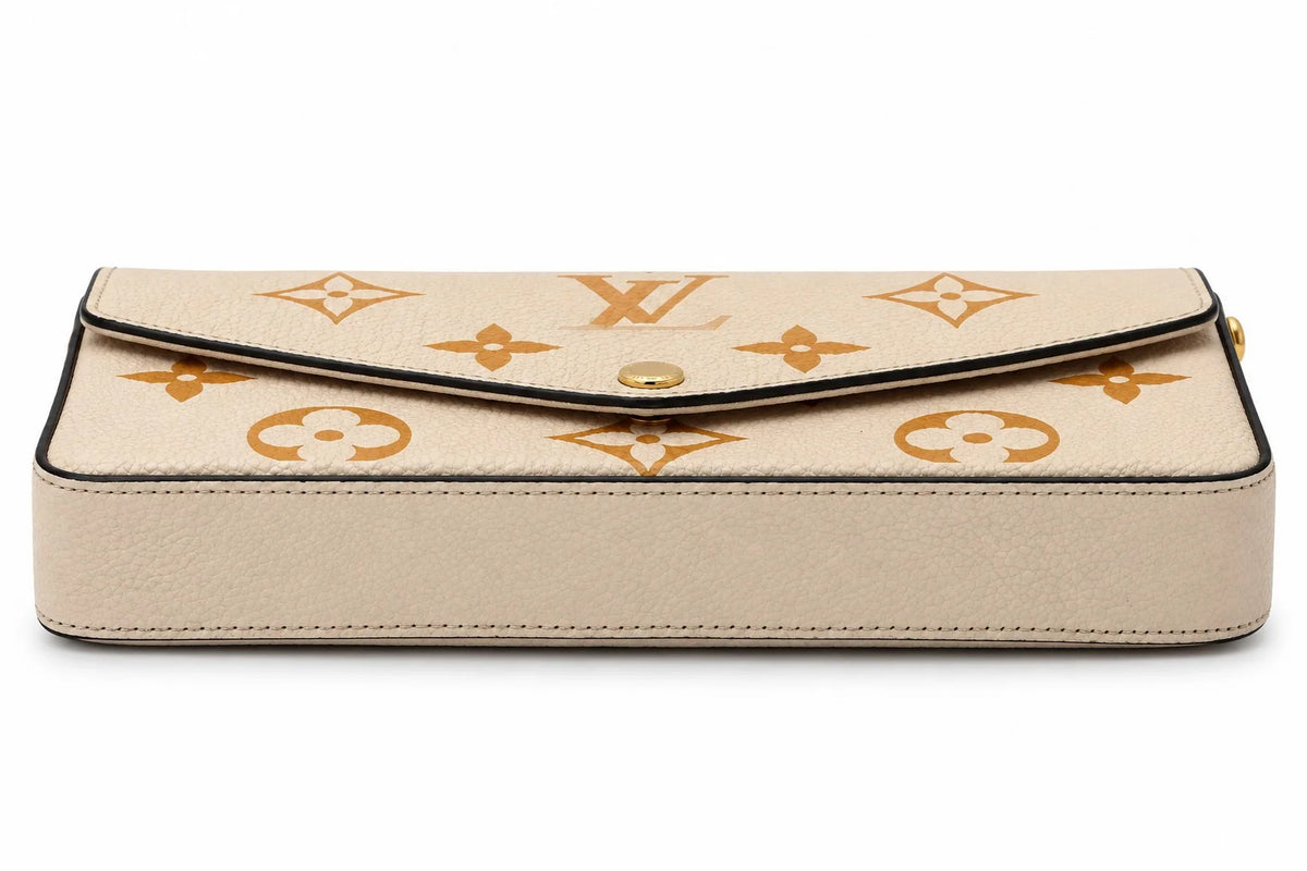 Louis Vuitton Pochette Félicie Cream Saffron rear view | Shop Authentique Lux