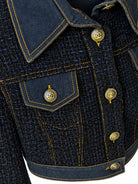 CHANEL Tweed and Denim Jacket, Navy Blue, FR36, 2018 | Shop Authentique Lux