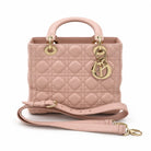 DIOR Medium Lady Dior Bag, Pink Cannage Lambskin, Gold-Tone Hardware | Shop Authentique Lux