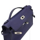 Hermès Kelly Pochette Clutch Bag, Bleu Saphir, Swift Leather, PHW, 2018 | Shop Authentique Lux