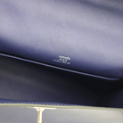 Hermès Kelly Pochette Clutch Bag, Bleu Saphir, Swift Leather, PHW, 2018 | Shop Authentique Lux