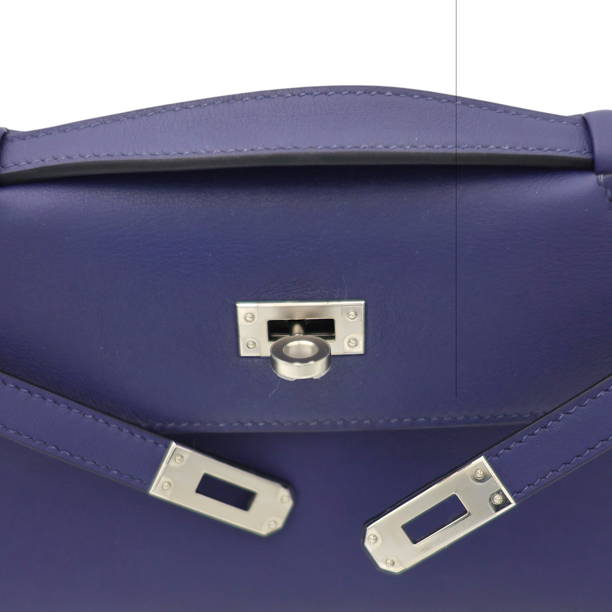 Hermès Kelly Pochette Clutch Bag, Bleu Saphir, Swift Leather, PHW, 2018 | Shop Authentique Lux