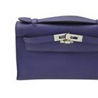 Hermès Kelly Pochette Clutch Bag, Bleu Saphir, Swift Leather, PHW, 2018 | Shop Authentique Lux