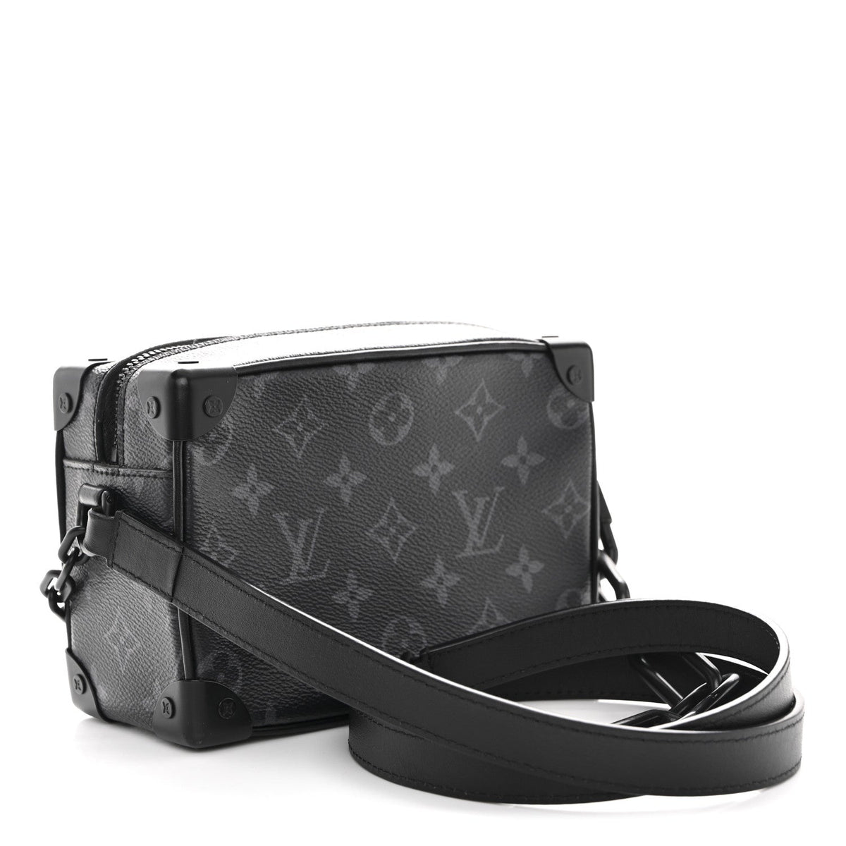 LOUIS VUITTON Mini Soft Trunk Bag, Monogram Eclipse Canvas, Matte Black Hardware | Shop Authentique Lux