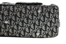 DIOR Diorissimo Frame Satchel, Navy and Beige Canvas, Silver-Tone Hardware | Shop Authentique Lux