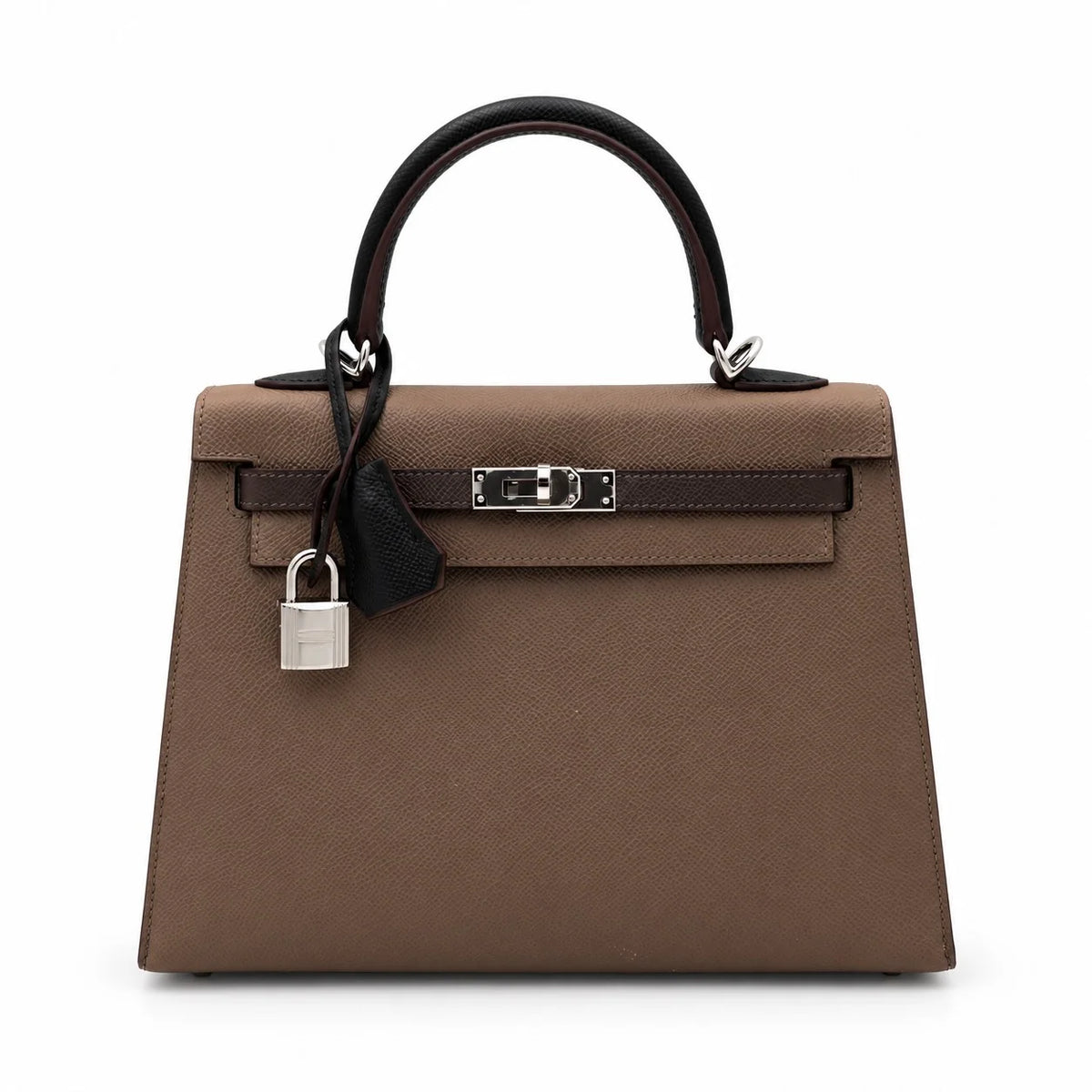 HERMÈS Tricolor Epsom Sellier Kelly 25, Palladium Hardware | Shop Authentique Lux