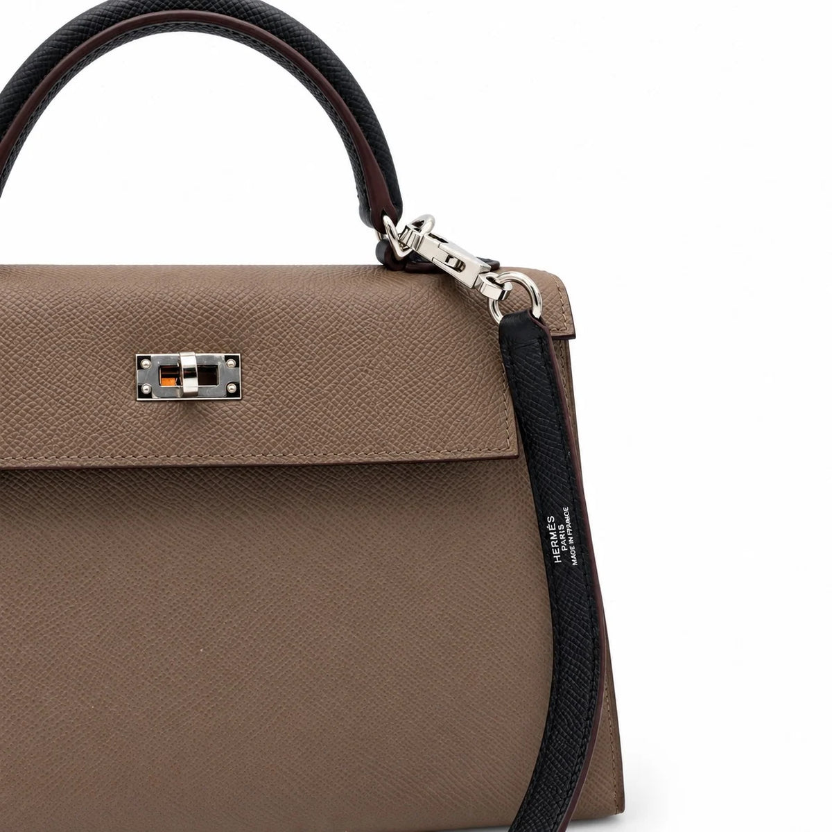 HERMÈS Tricolor Epsom Sellier Kelly 25, Palladium Hardware | Shop Authentique Lux