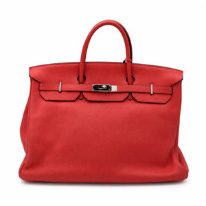 HERMÈS Bougainvillea Togo Birkin 40, Palladium Hardware, 2009