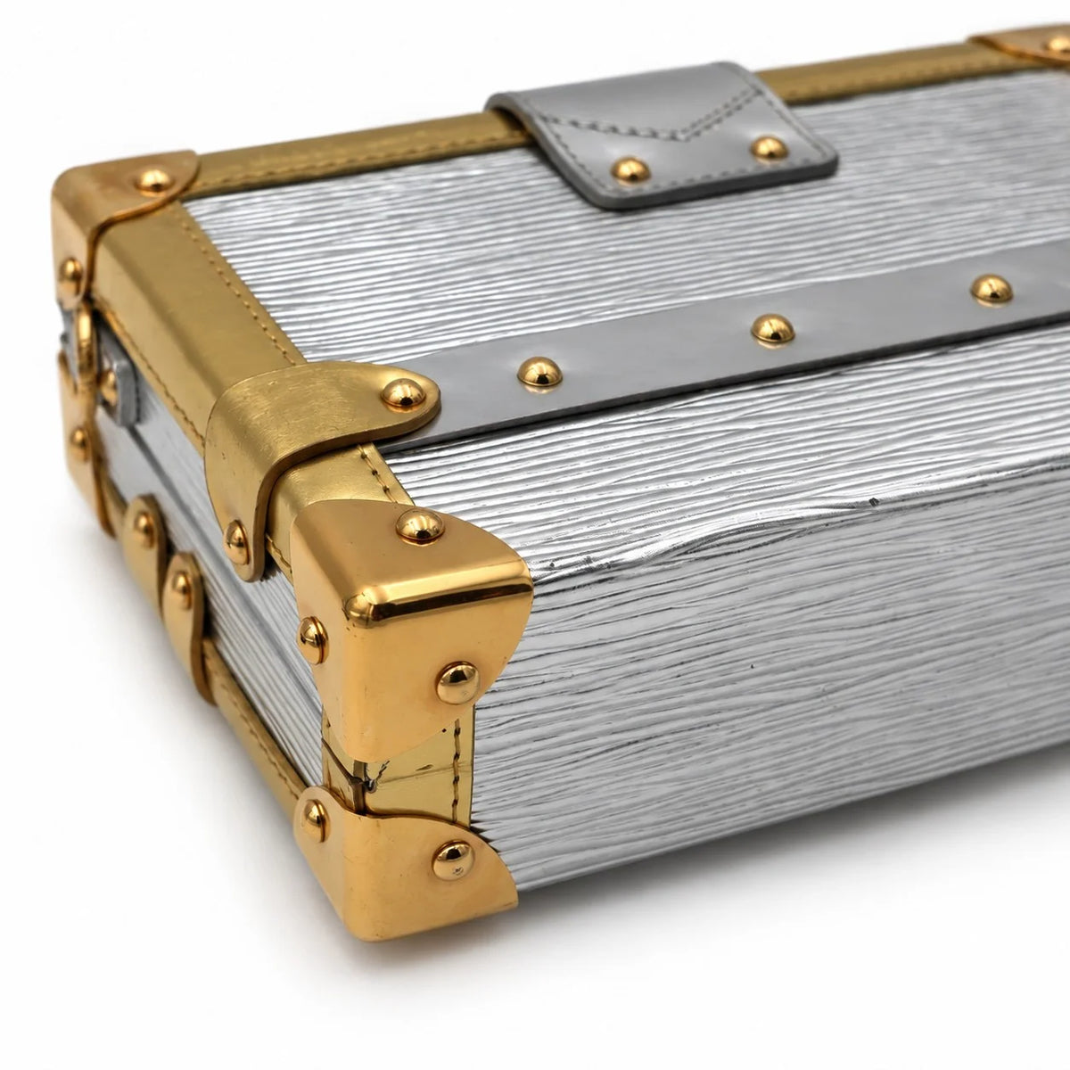 LOUIS VUITTON Petite Malle, Metallic Epi, Silver and Gold | Shop Authentique Lux
