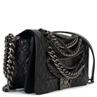 CHANEL Paris-Dallas Medium Enchained Boy Flap, Black Lambskin | Shop Authentique Lux