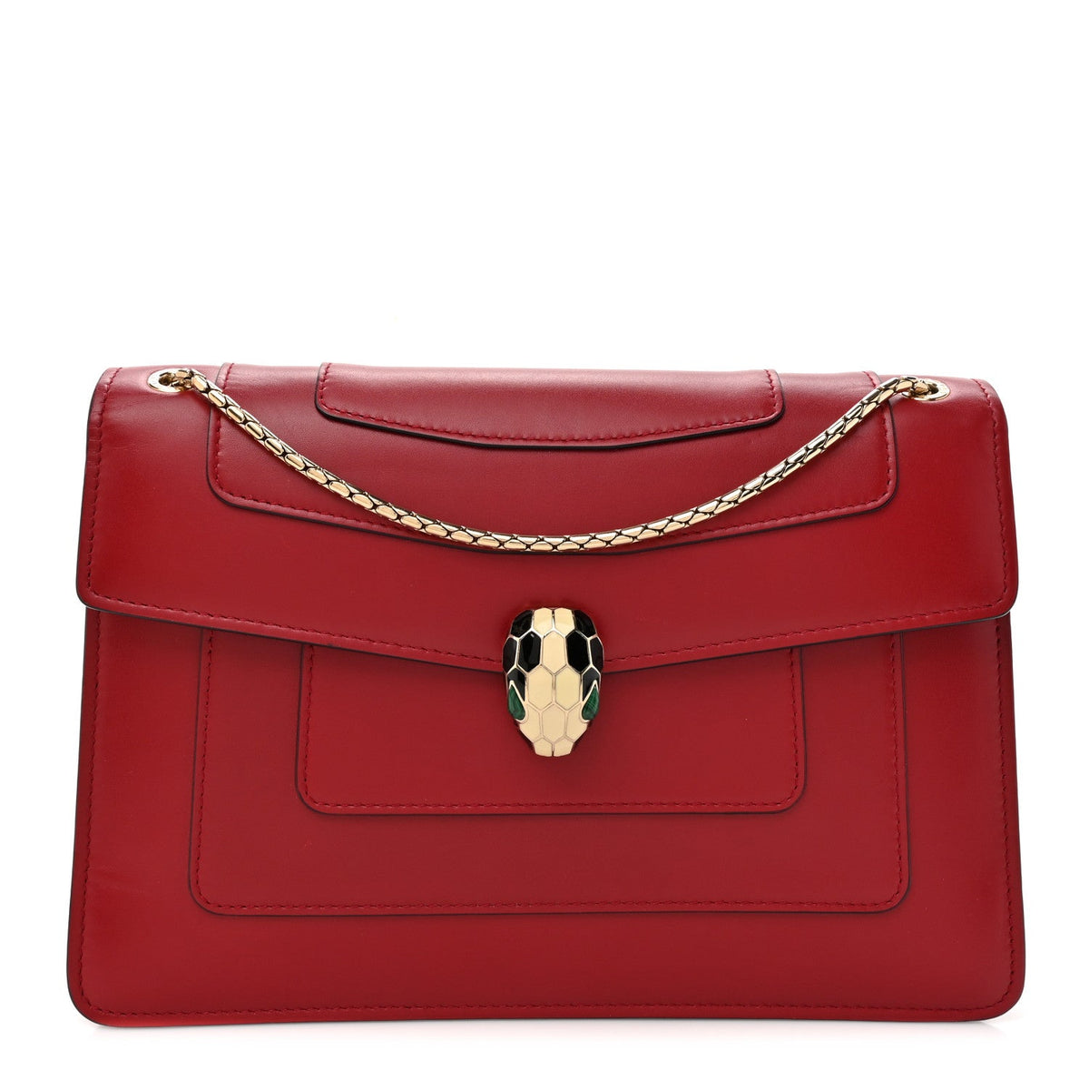 BVLGARI Serpenti Forever Shoulder Bag, Burgundy Leather | Shop Authentique Lux
