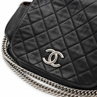 CHANEL Chain Around Flap Bag, Black Quilted Leather, Silver-Tone Hardware | Shop Authentique Lux