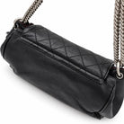 CHANEL Chain Around Flap Bag, Black Quilted Leather, Silver-Tone Hardware | Shop Authentique Lux