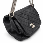 CHANEL Chain Around Flap Bag, Black Quilted Leather, Silver-Tone Hardware | Shop Authentique Lux