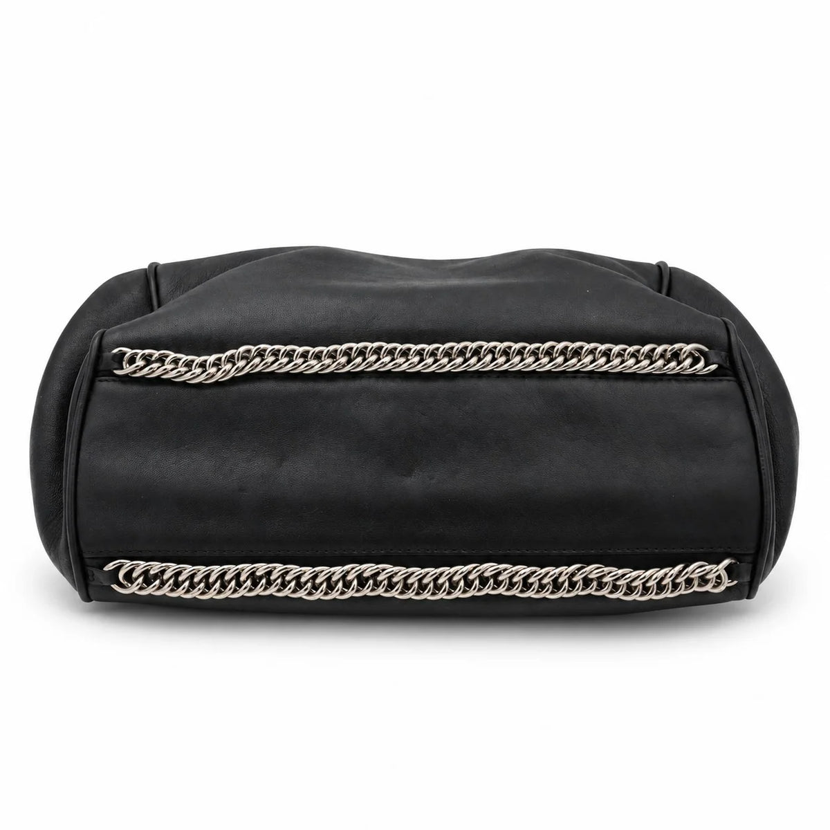 CHANEL Chain Around Flap Bag, Black Quilted Leather, Silver-Tone Hardware | Shop Authentique Lux