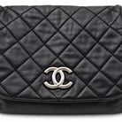 CHANEL Chain Around Flap Bag, Black Quilted Leather, Silver-Tone Hardware | Shop Authentique Lux