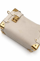 LOUIS VUITTON Side Trunk PM, Chalk Grained Calfskin, Gold-Tone Hardware | Shop Authentique Lux