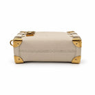 LOUIS VUITTON Side Trunk PM, Chalk Grained Calfskin, Gold-Tone Hardware | Shop Authentique Lux