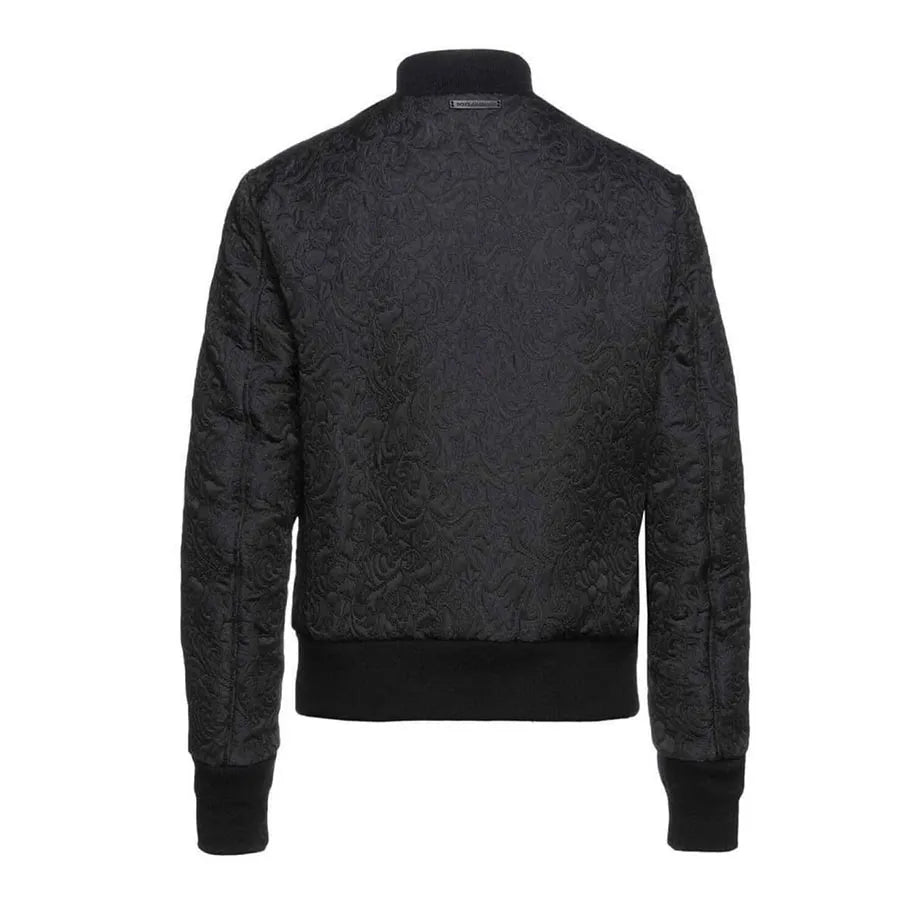 DOLCE & GABBANA Black Crown-and-Portrait Bomber Jacket, Size 38 | Shop Authentique Lux