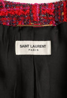 SAINT LAURENT 2021 Runway Beaded Tweed Jacket | Shop Authentique Lux