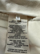HERMÈS Runway Blanc Mini Skirt, Back View | Shop Authentique Lux