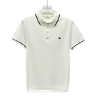 CELINE Classic Cotton Piqué Polo Shirt, Triomphe Embroidery Detail | Shop Authentique Lux