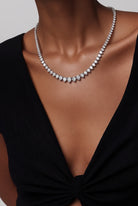 Helzberg Diamond Riviera Tennis Necklace, 10K White Gold, 6.0 CTW | Shop Authentique Lux