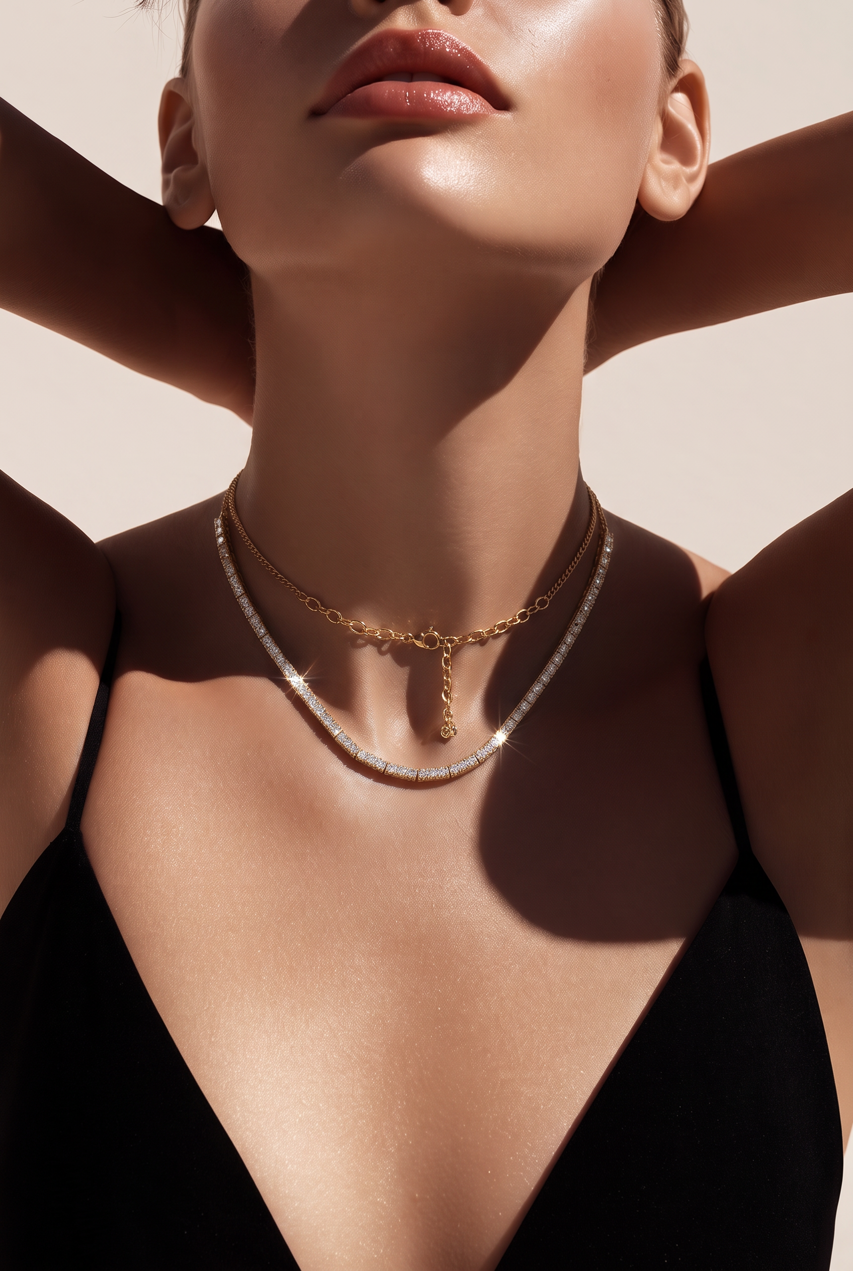Convertible Diamond Necklace, 14K Rose Gold, Approx. 0.81 CTW | Authentique Lux