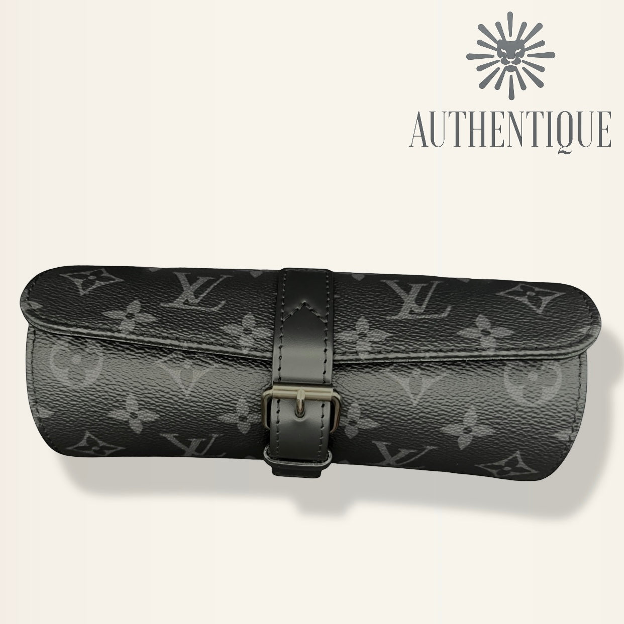 Louis Vuitton Eclipse Monogram Canvas Watch Travel Case | Shop Authentique Lux