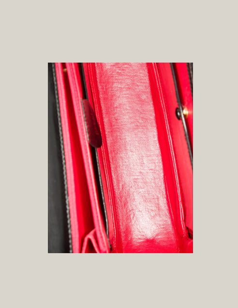 Gucci Bamboo 1947 Medium Top Handle Bag with Smooth Leather and Curved Bamboo Handle - Authentique Luxury