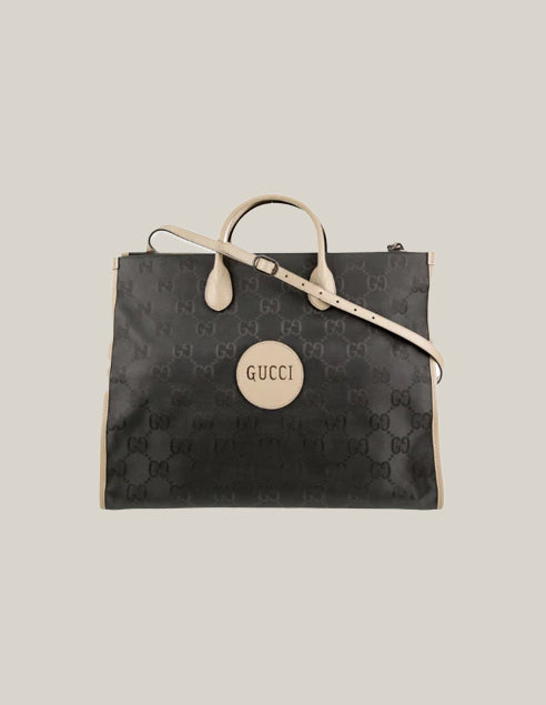 Gucci Off The Grid Econyl GG Tote with Leather Trim and Detachable Strap – Authentique Luxury