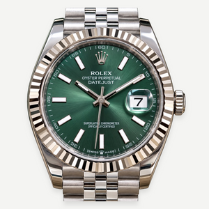 Rolex Datejust 41 "Mint Green" 126334, Oystersteel, Jubilee Bracelet, Full Set, 2026