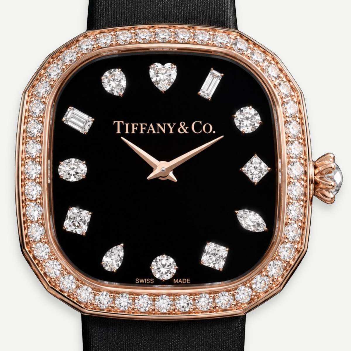 Tiffany & Co. Eternity 28mm Diamond Watch 18K Rose Gold | Shop Authentique Lux